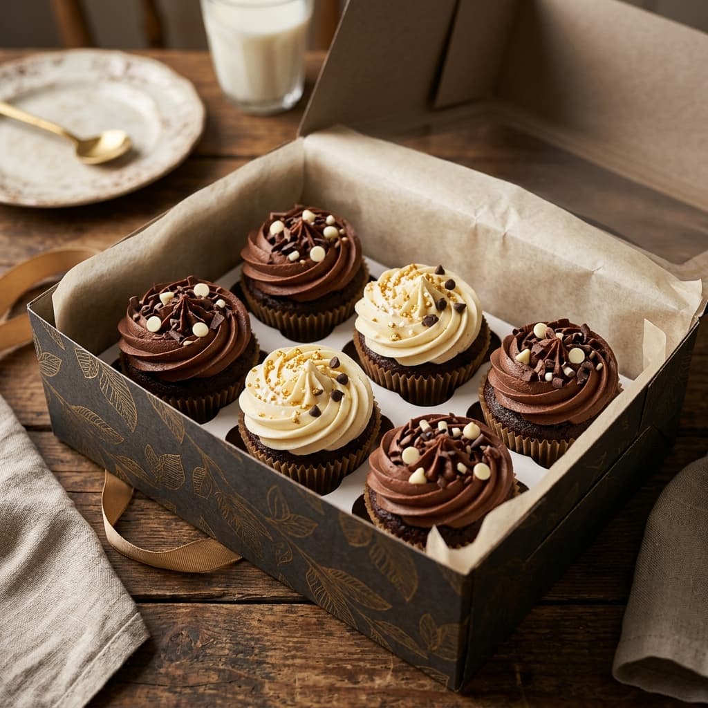Choco Cupcake Box